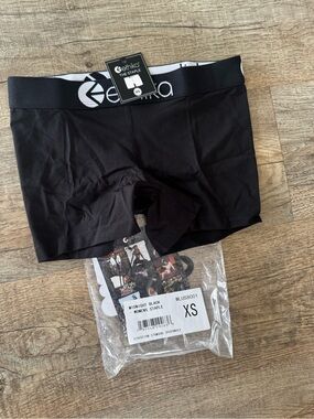 NWT Ethika Women's Midnight Black Staple Boxer Briefs XS